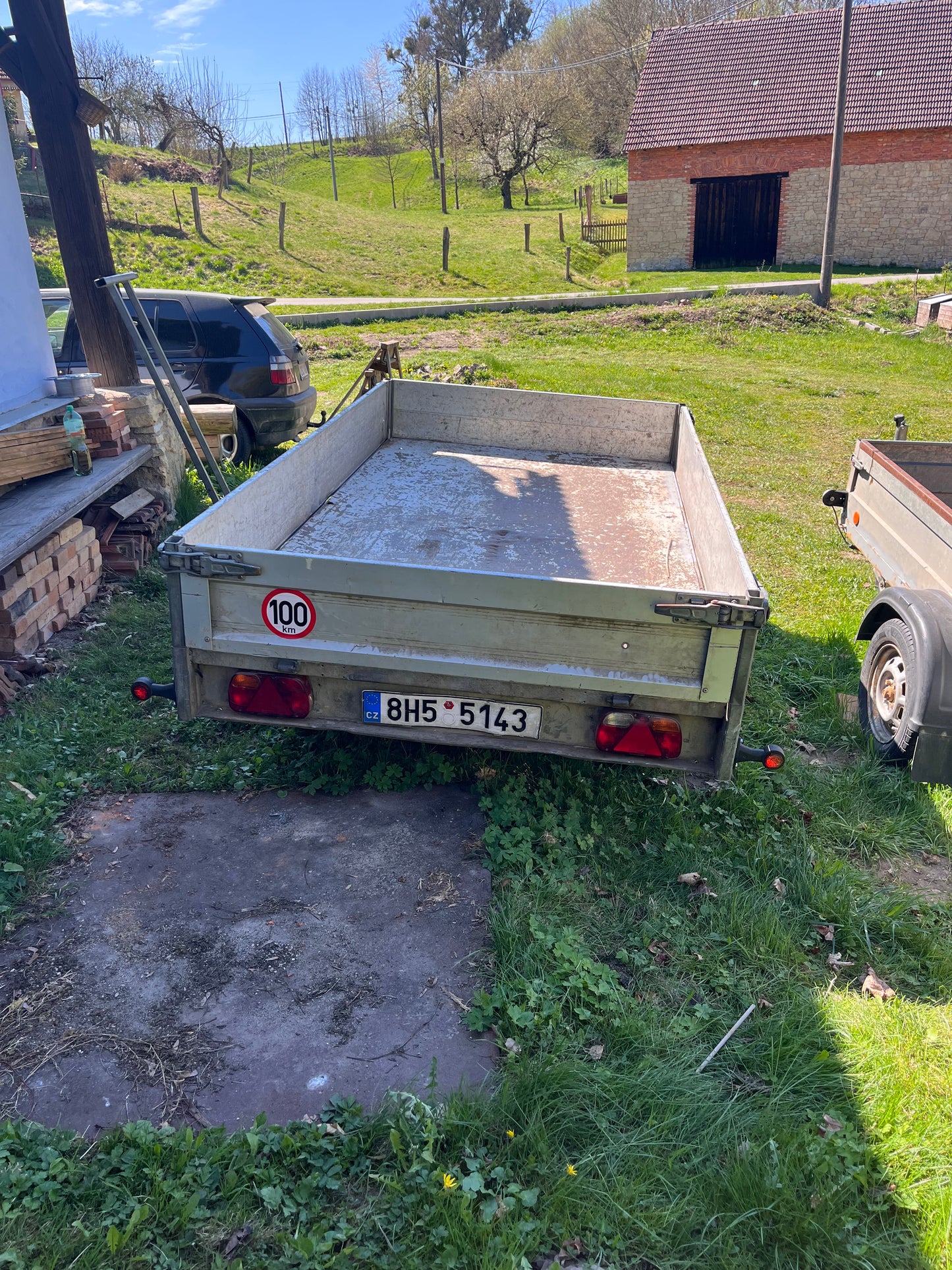 Elektricky sklopný Dvouosý vozík 2000kg