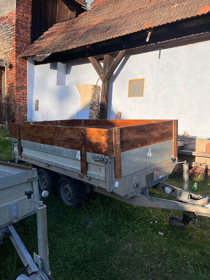 Elektricky sklopný Dvouosý vozík 2000kg